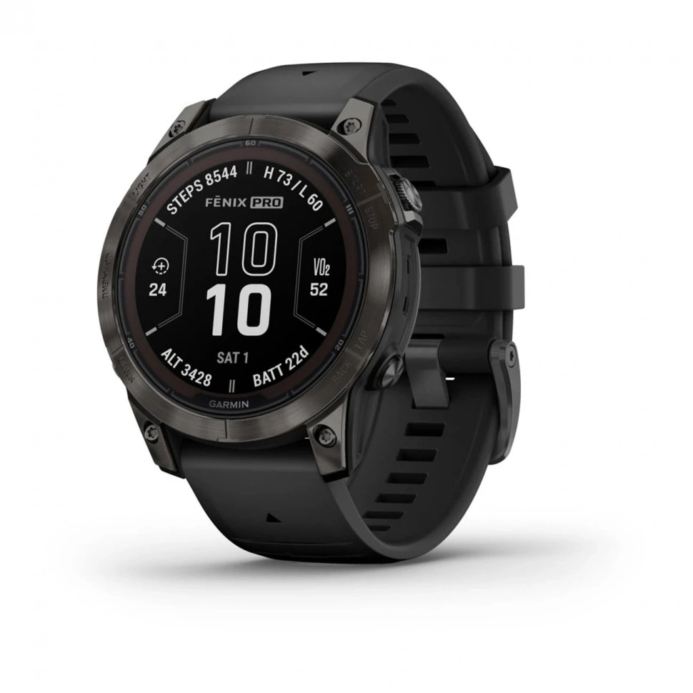 Часы Garmin  Fenix 7 Pro – Sapphire Solar Black Band 010-02777-11