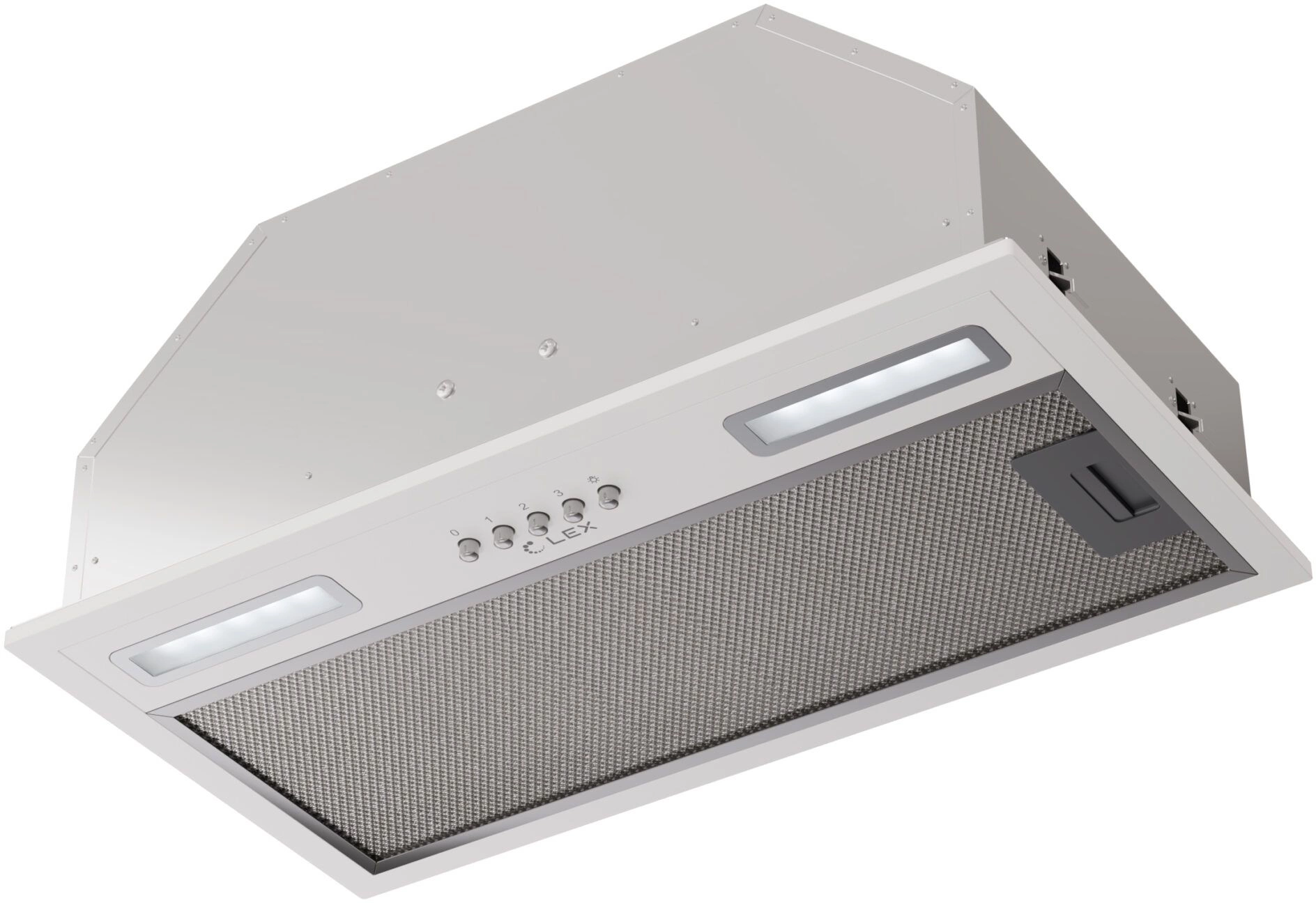 Вытяжка встраиваемая Lex Hyper 900 WH белый управление: кнопочное (1 мотор)