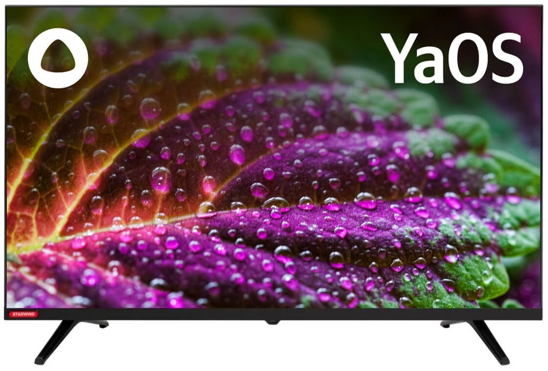 Телевизор LED Starwind 32" SW-LED32SG300 Яндекс.ТВ Frameless черный/черный HD 60Hz DVB-T DVB-T2 DVB-C DVB-S DVB-S2 USB WiFi Smart TV