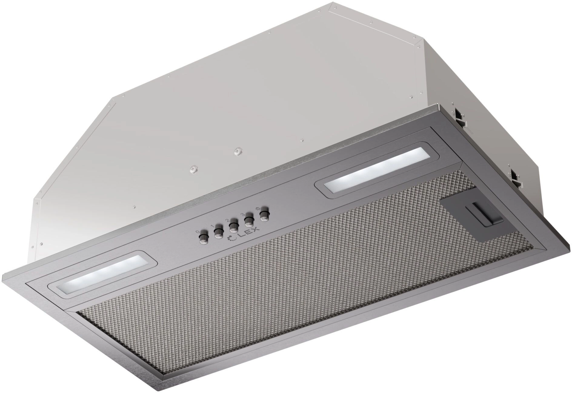 Вытяжка встраиваемая Lex Hyper 600 IX нержавеющая сталь управление: кнопочное (1 мотор)