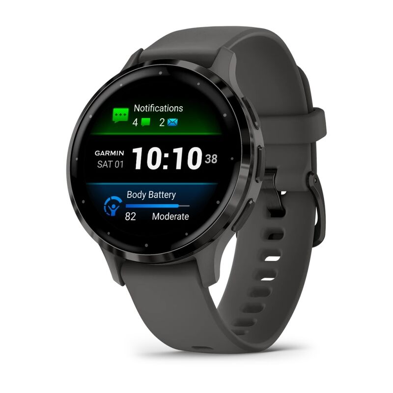 Умные часы Garmin Venu 3S черный/темно-серый (010-02785-00)