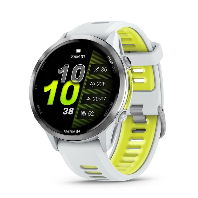 Часы Garmin Forerunner 970 47mm Titanium Whitestone/Yellow 010-02969-11 