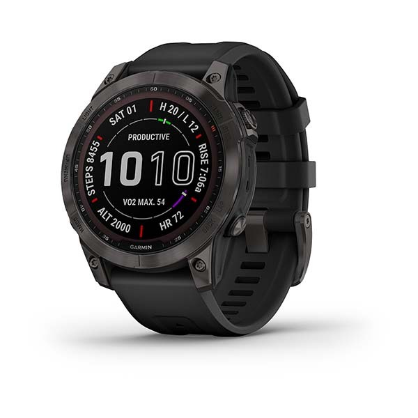 Часы  Garmin Fenix 7 Sapphire Solar Gray Titanium Band 010-02540-39