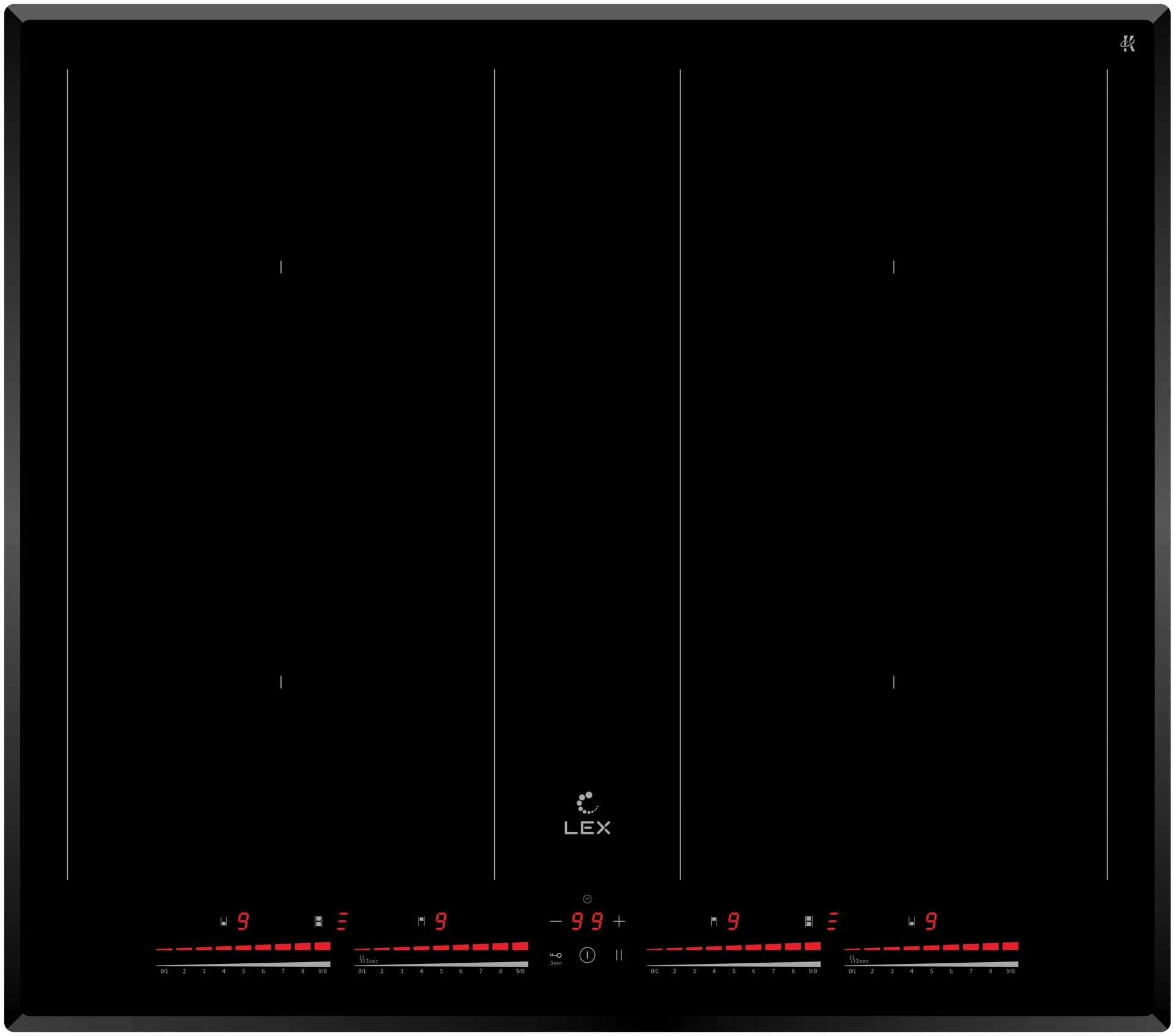 Индукционная варочная поверхность Lex EVI 641C BL черный