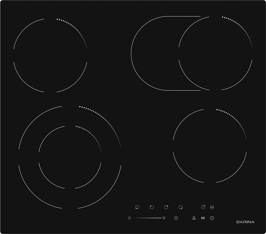 Варочная поверхность Darina 6P E 328 B черный