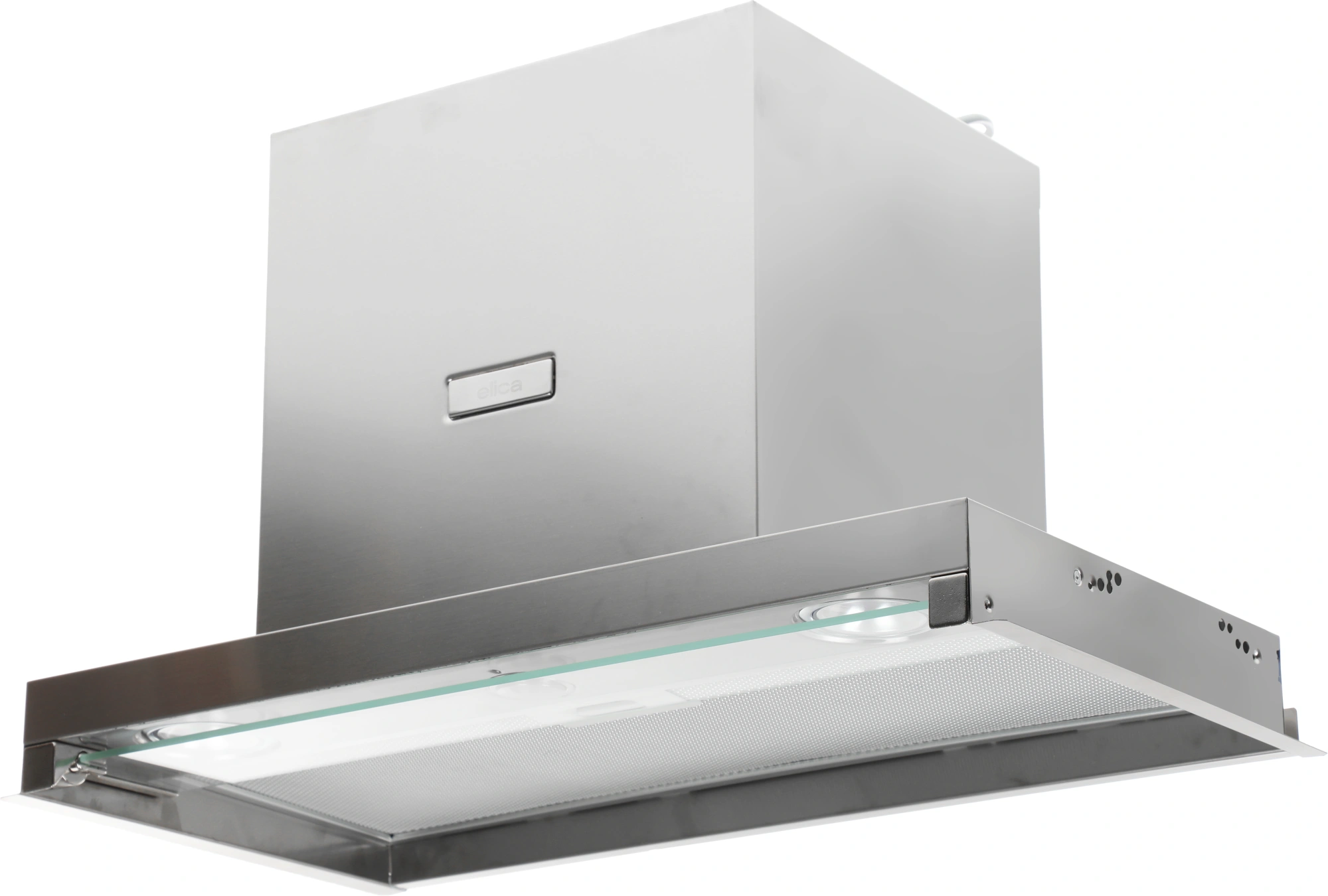 Вытяжка встраиваемая Elica Boxin IX/A/60 нержавеющая сталь управление: поворотные переключатели (1 мотор)