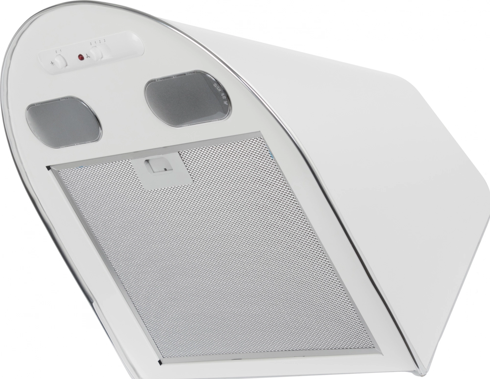 Вытяжка каминная Elikor Эпсилон 50П-430-П3Л белый/серебристый управление: ползунковое (1 мотор)