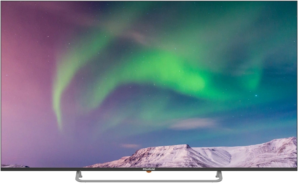 Телевизор QLED PolarLine 65" 65PQ71STC-SM черный/серебристый 4K Ultra HD 60Hz DVB-T DVB-T2 DVB-C USB WiFi Smart TV (RUS)