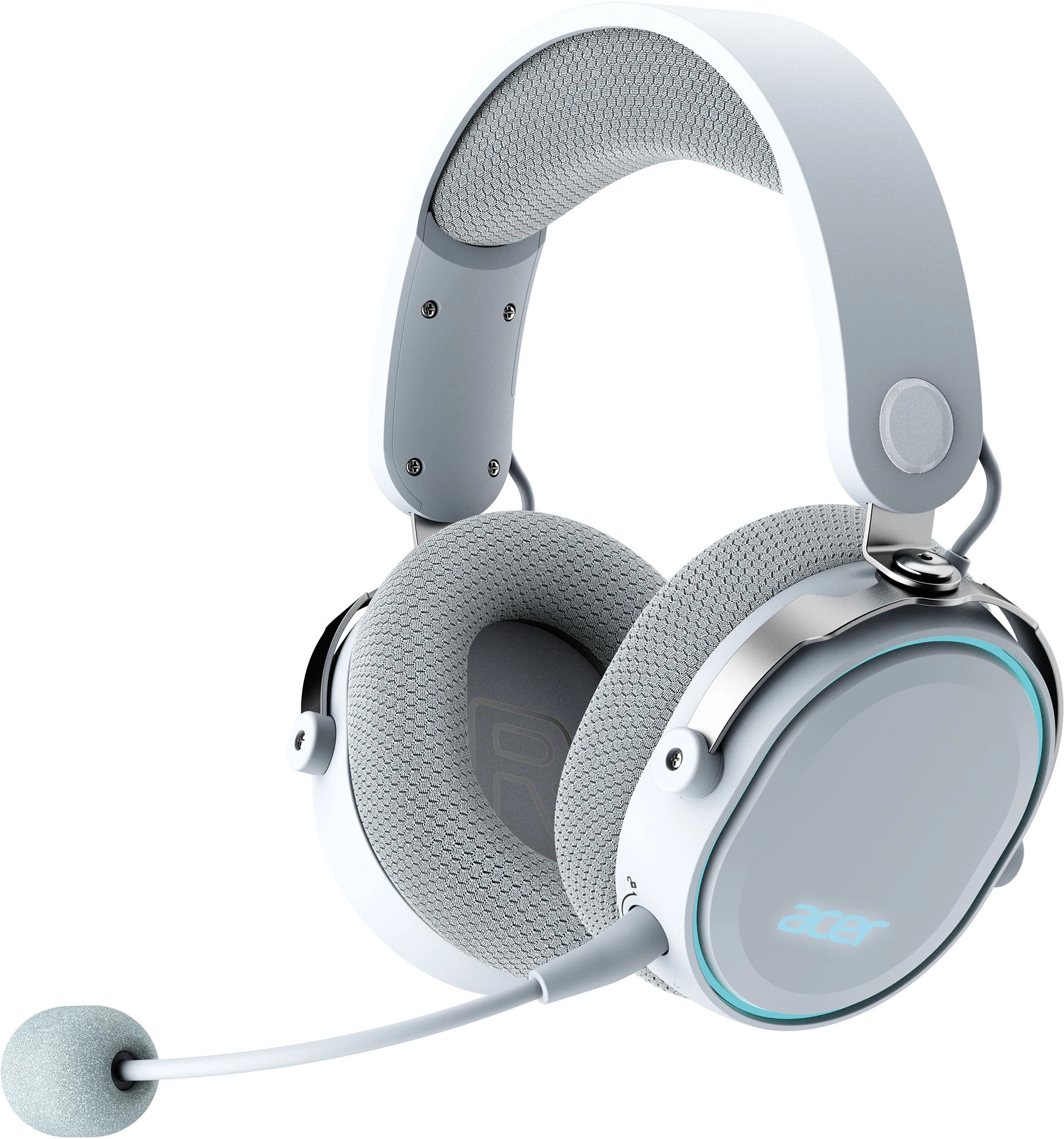 Наушники с микрофоном Acer OHR303 белый мониторные BT/Radio/3.5mm оголовье (ZL.HDSEE.00A)