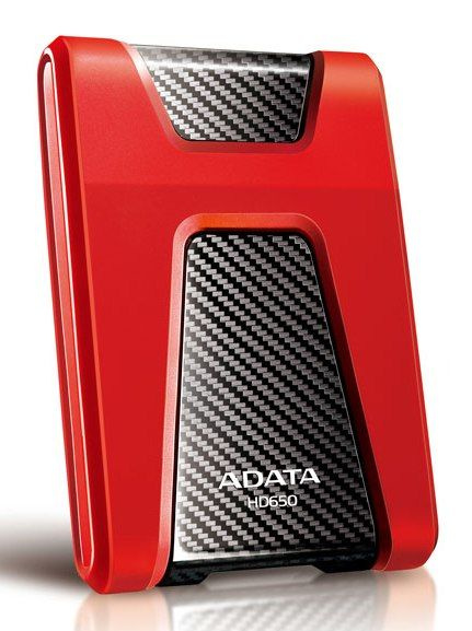 Жесткий диск A-Data USB3.0 1TB AHD650-1TU31-CRD HD650 DashDrive Durable 2.5" красный