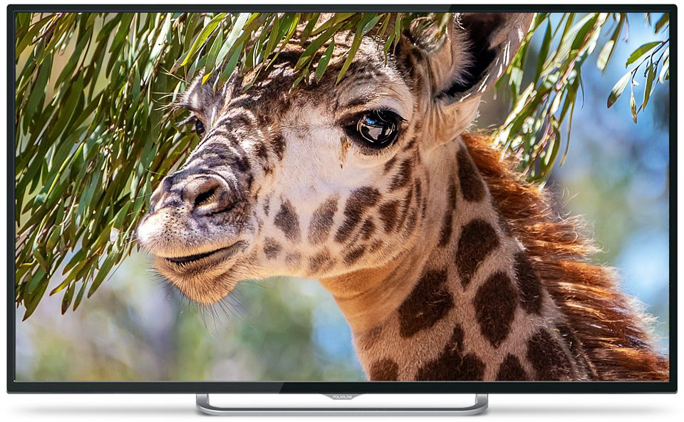 Телевизор LED PolarLine 50" 50PU11TC-SM черный 4K Ultra HD 50Hz DVB-T DVB-T2 DVB-C WiFi Smart TV (RUS)