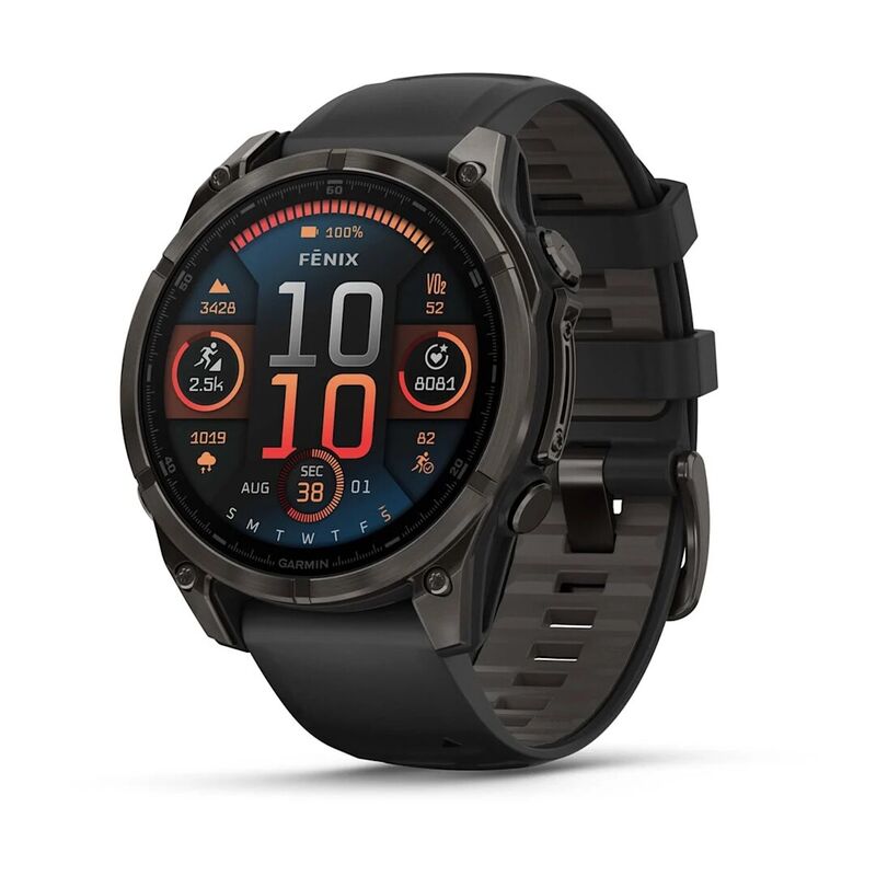 Часы Garmin  Fenix 8 47mm Amoled Sapphire Titanium Carbon Gray 010-02904-21
