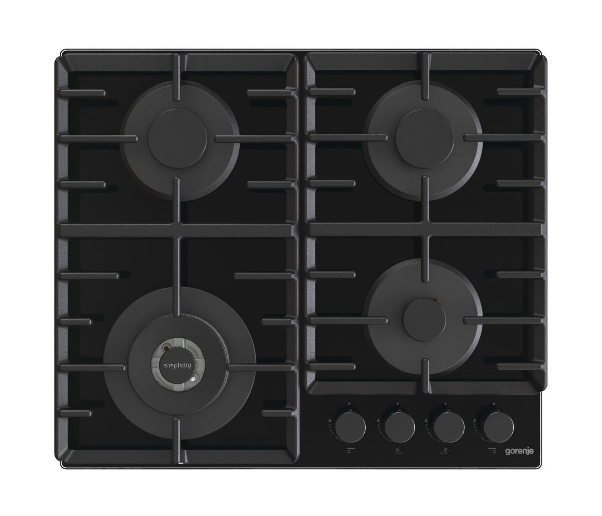 Газовая варочная поверхность Gorenje Simplicity GTW642SYB черный