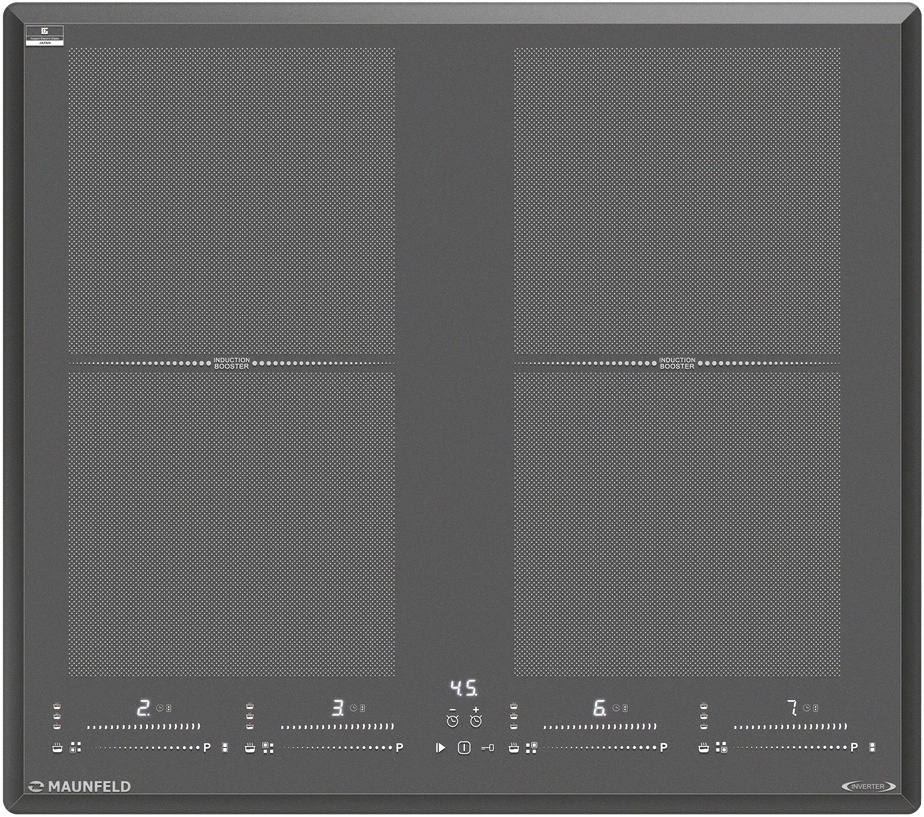 Индукционная варочная поверхность Maunfeld CVI594SF2DGR Inverter серый