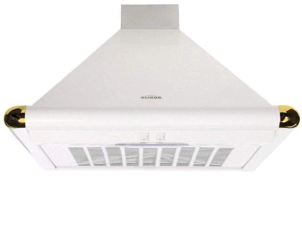 Вытяжка каминная Elikor Сатурн 60П-180-В1Л белый/золотистый управление: кнопочное (1 мотор)
