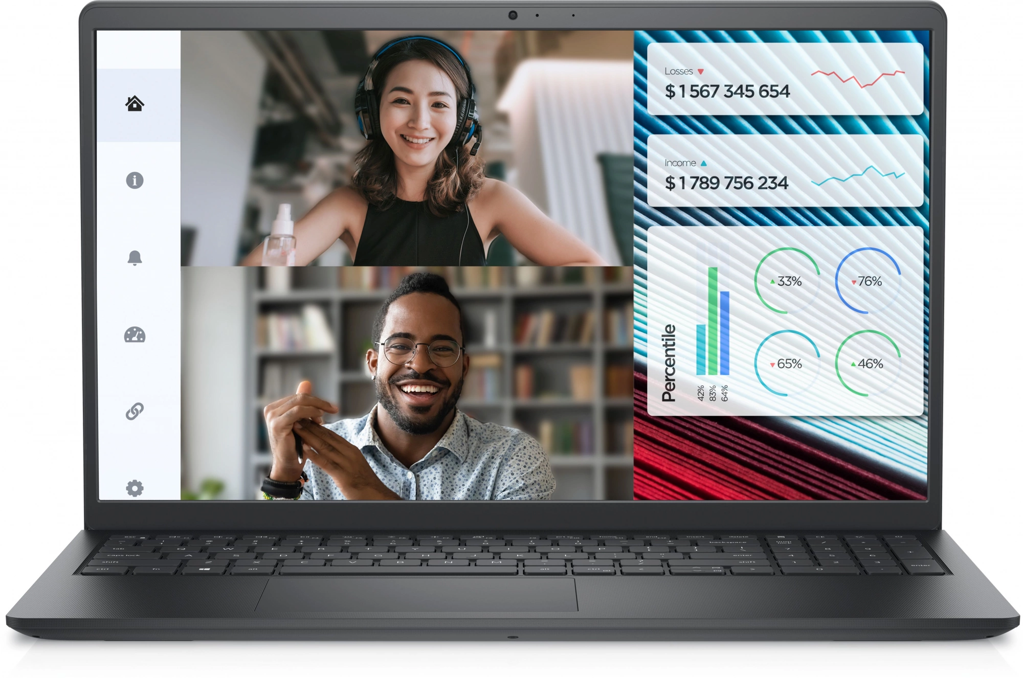 Ноутбук Dell Vostro 3520 Core i5 1235U 8Gb SSD512Gb Intel UHD Graphics 15.6" WVA FHD (1920x1080) Linux Ubuntu black WiFi BT Cam (3520-7850)