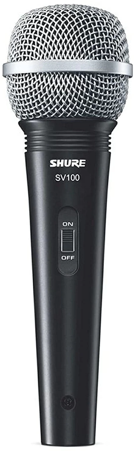 Микрофон проводной Shure SV100-A 4.5м черный/серебристый