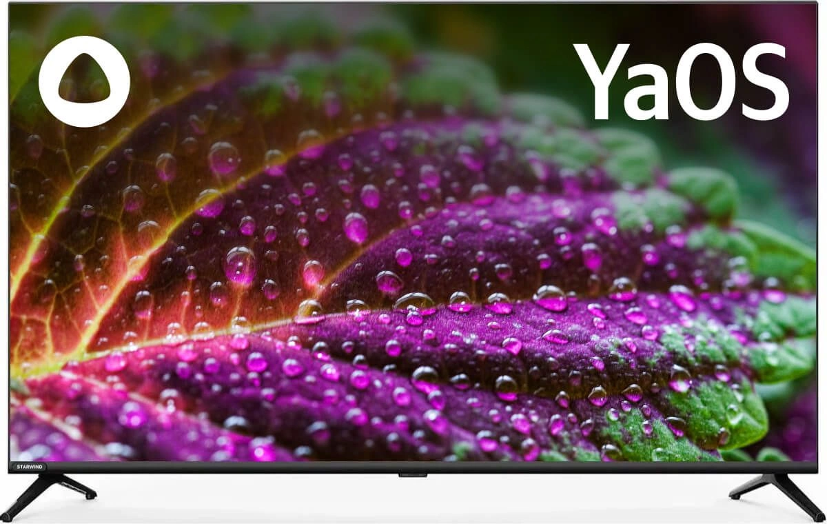 Телевизор LED Starwind 43" SW-LED43SG300 Яндекс.ТВ Frameless черный FULL HD 60Hz DVB-T DVB-T2 DVB-C DVB-S DVB-S2 USB WiFi Smart TV