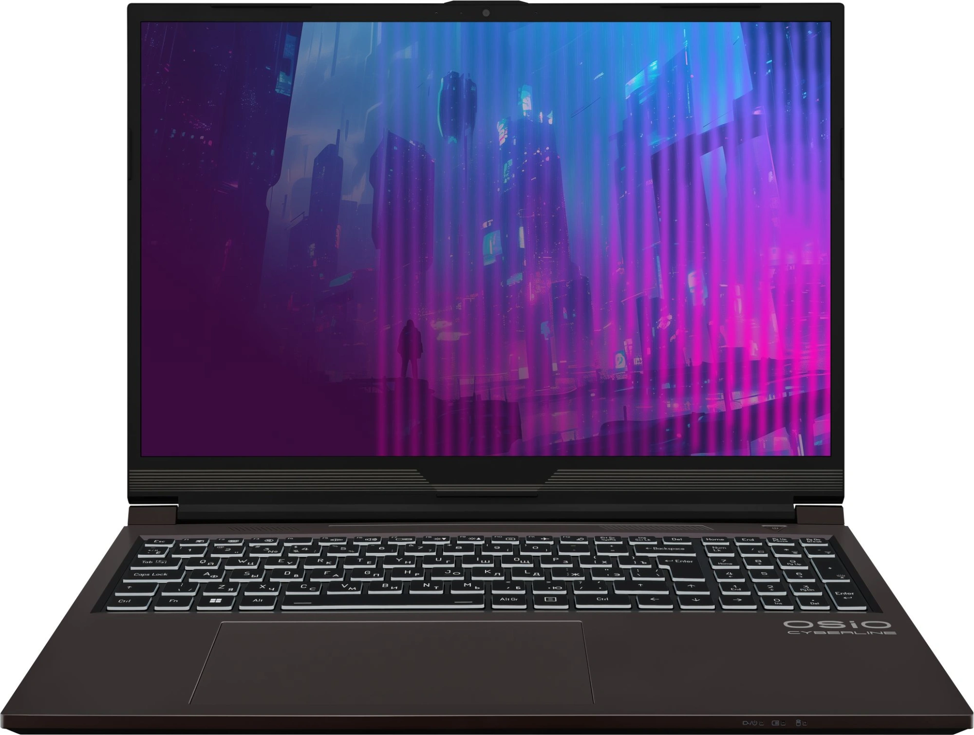 Ноутбук Osio CyberLine C160i-002 Core i5 12600H 16Gb SSD512Gb NVIDIA GeForce RTX4050 6Gb 16" IPS WUXGA (1920x1200) без ОС brown WiFi BT Cam 3410mAh