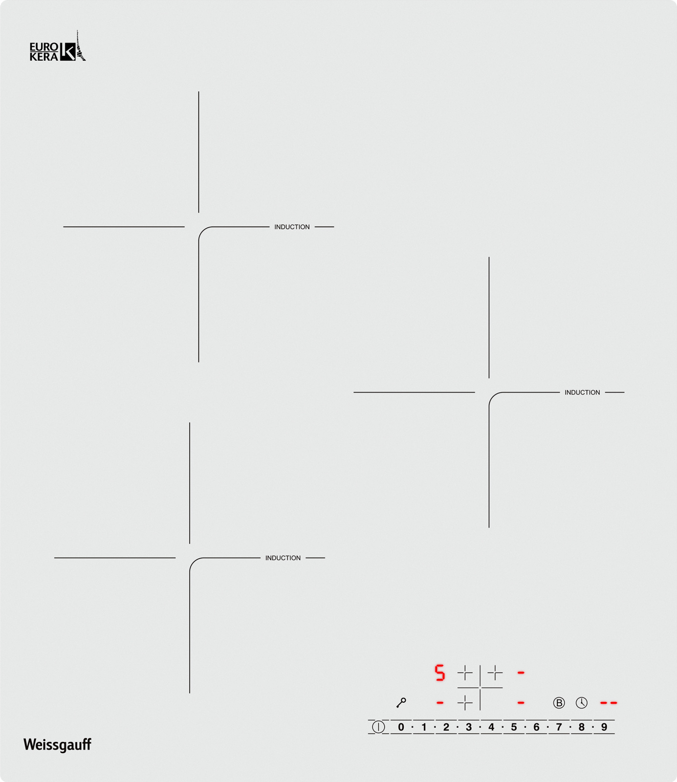 Индукционная варочная поверхность Weissgauff HI 430 WSC белый
