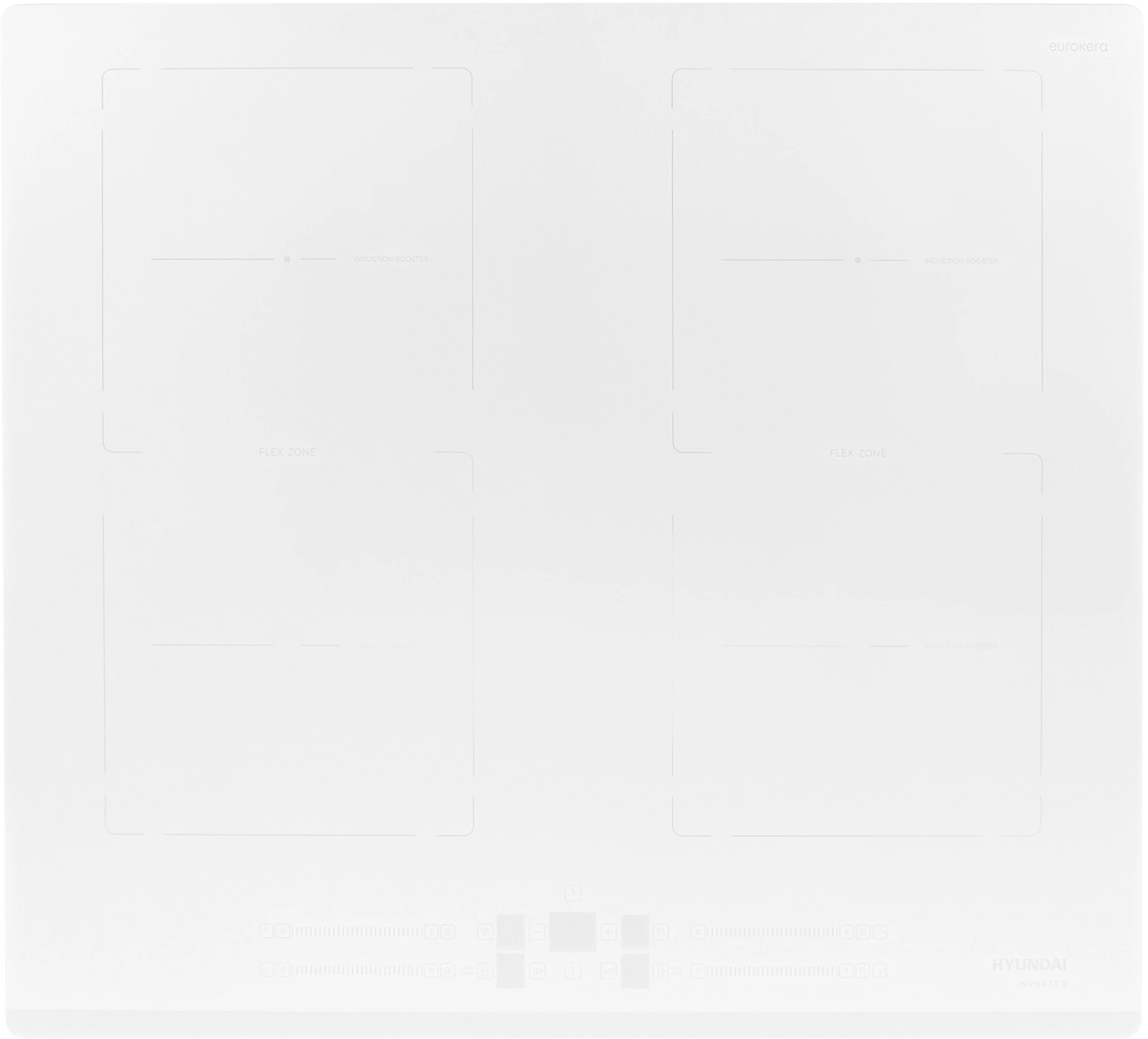 Индукционная варочная поверхность Hyundai HHI 6787 WG белый
