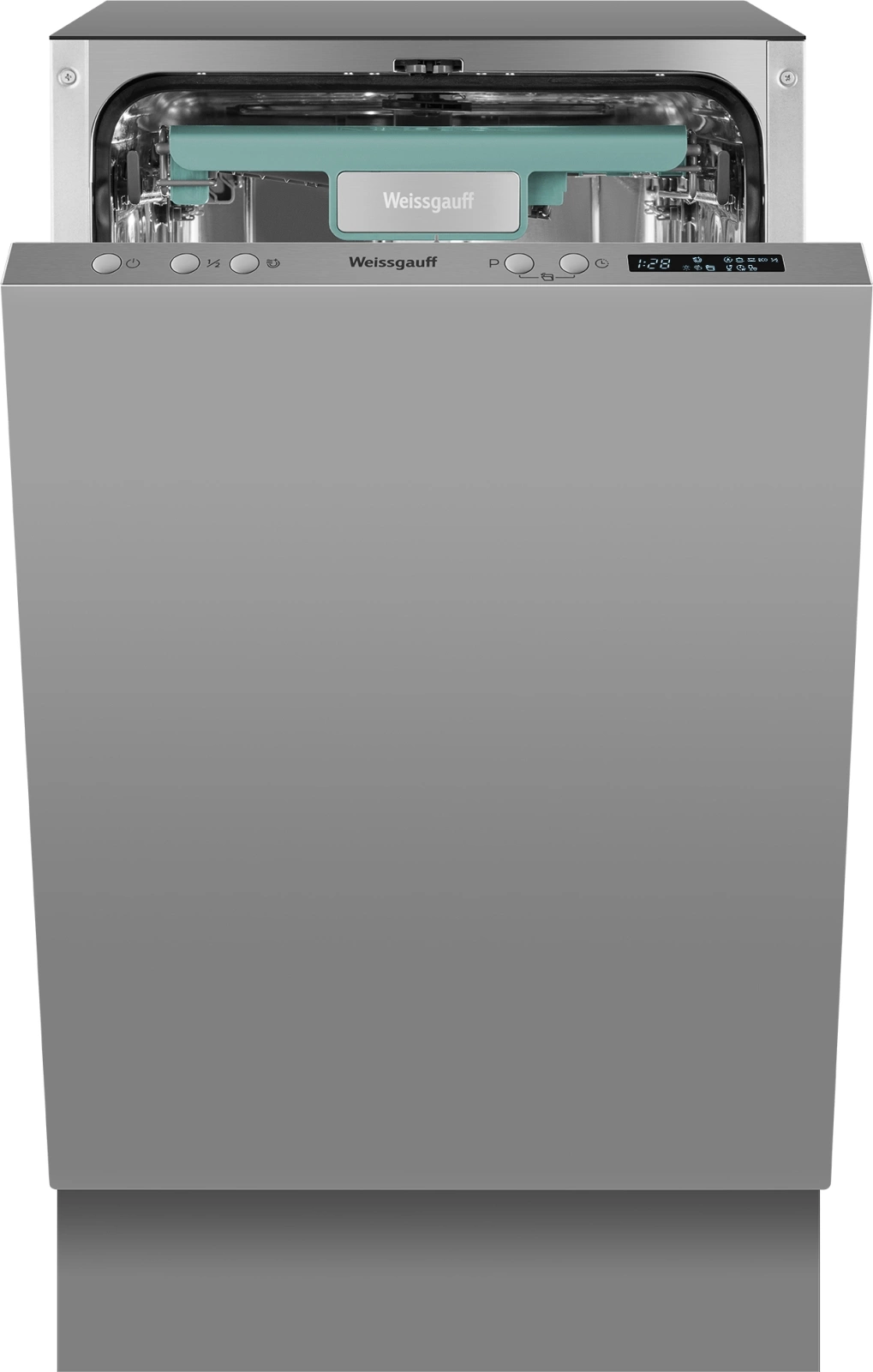 Посудомоечная машина встраив. Weissgauff BDW 4533 D Timer Floor узкая