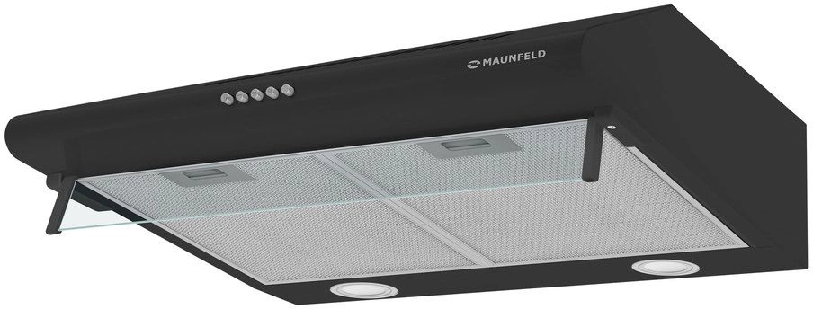 Вытяжка козырьковая Maunfeld MP-1 60 черный управление: кнопочное (1 мотор)