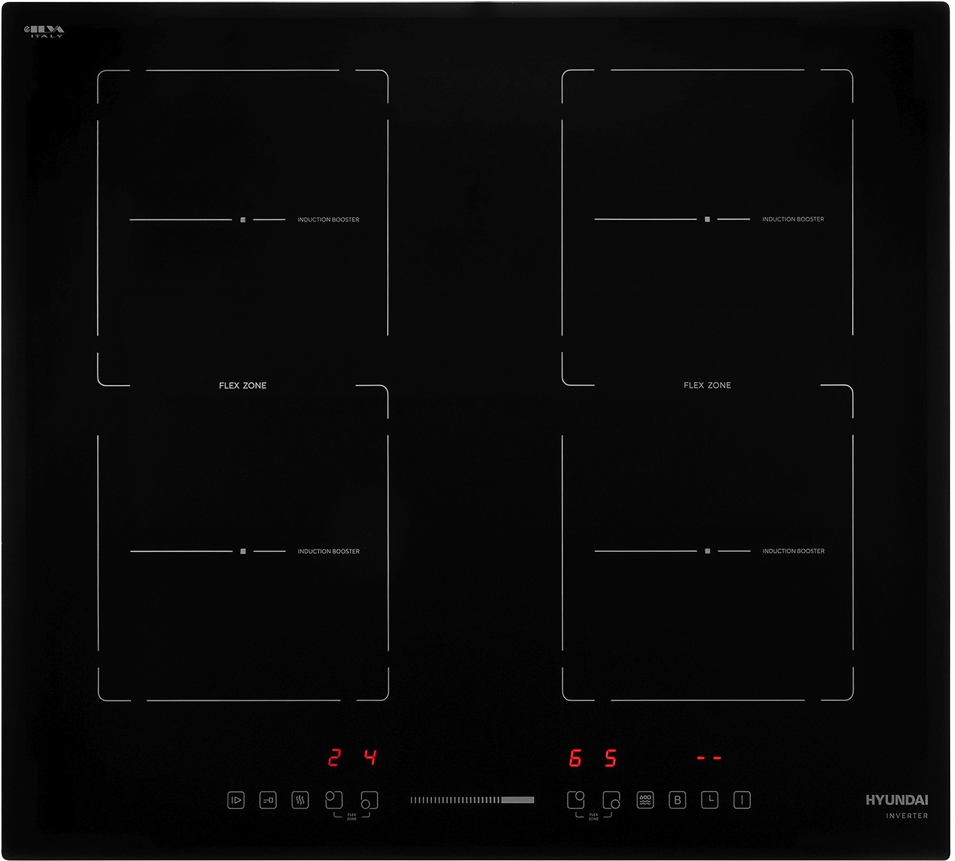 Индукционная варочная поверхность Hyundai HHI 6772 BG черный