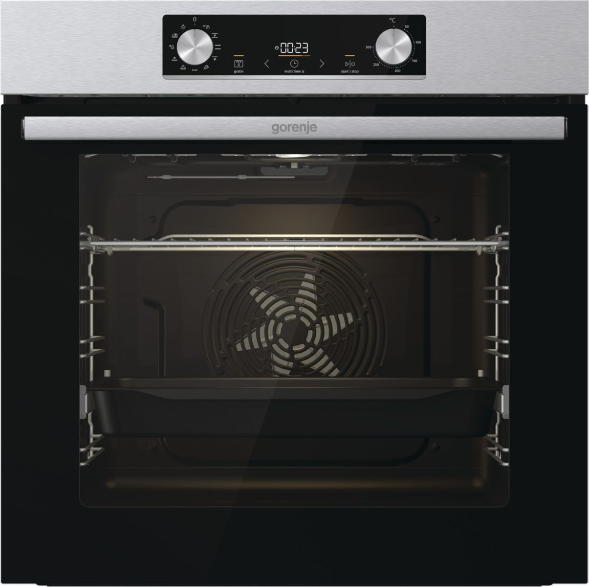 Духовой шкаф Электрический Gorenje BO6735E05X нержавеющая сталь/черный