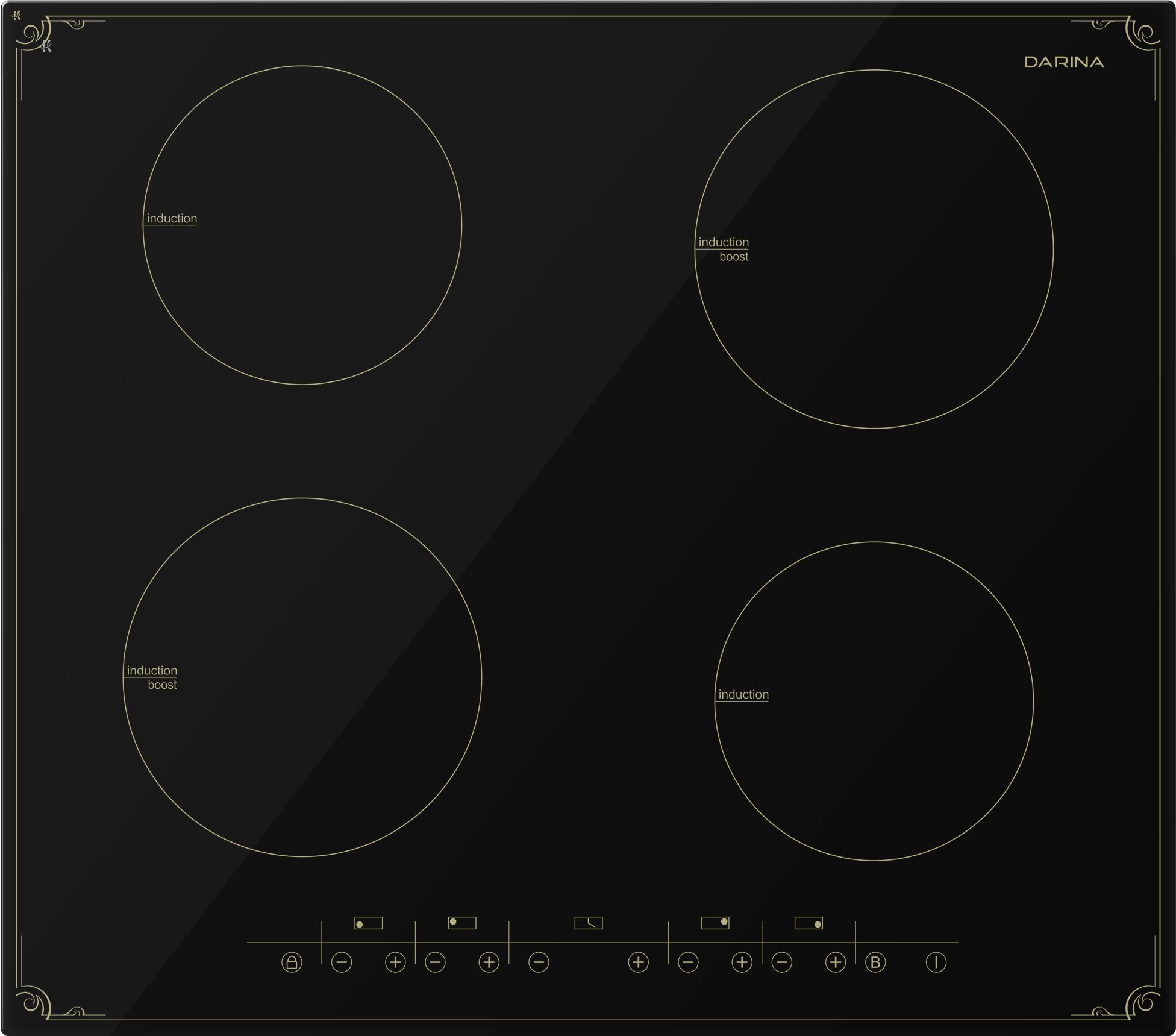 Индукционная варочная поверхность Darina P8 EI 305 B черный