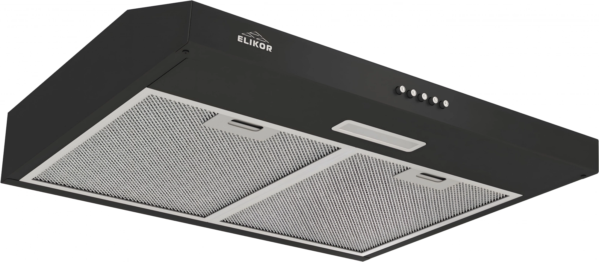 Вытяжка встраиваемая Elikor ECO BK 60 черный управление: кнопочное (2 мотора)