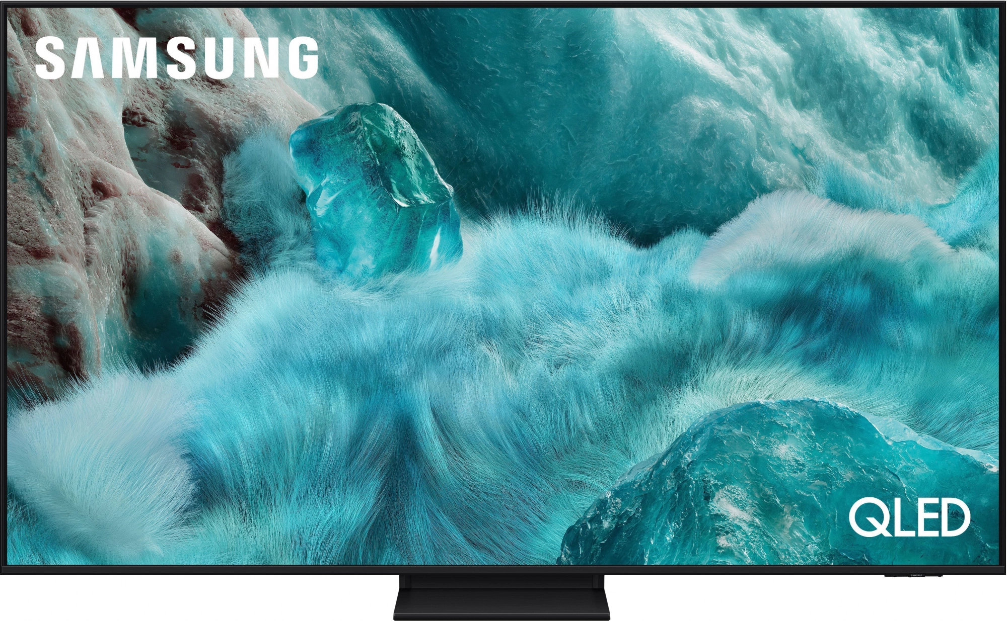 Телевизор QLED Samsung 55" QE55Q7F5AUXRU Q серебристый 4K Ultra HD 1000Hz DVB-T DVB-T2 DVB-C DVB-S2 USB WiFi Smart TV