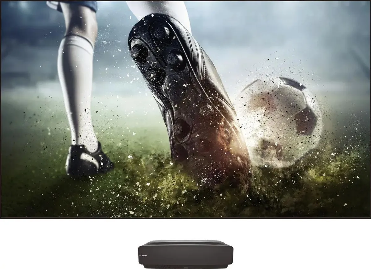 Телевизор LED Hisense 100" Laser TV 100L5F черный 4K Ultra HD 