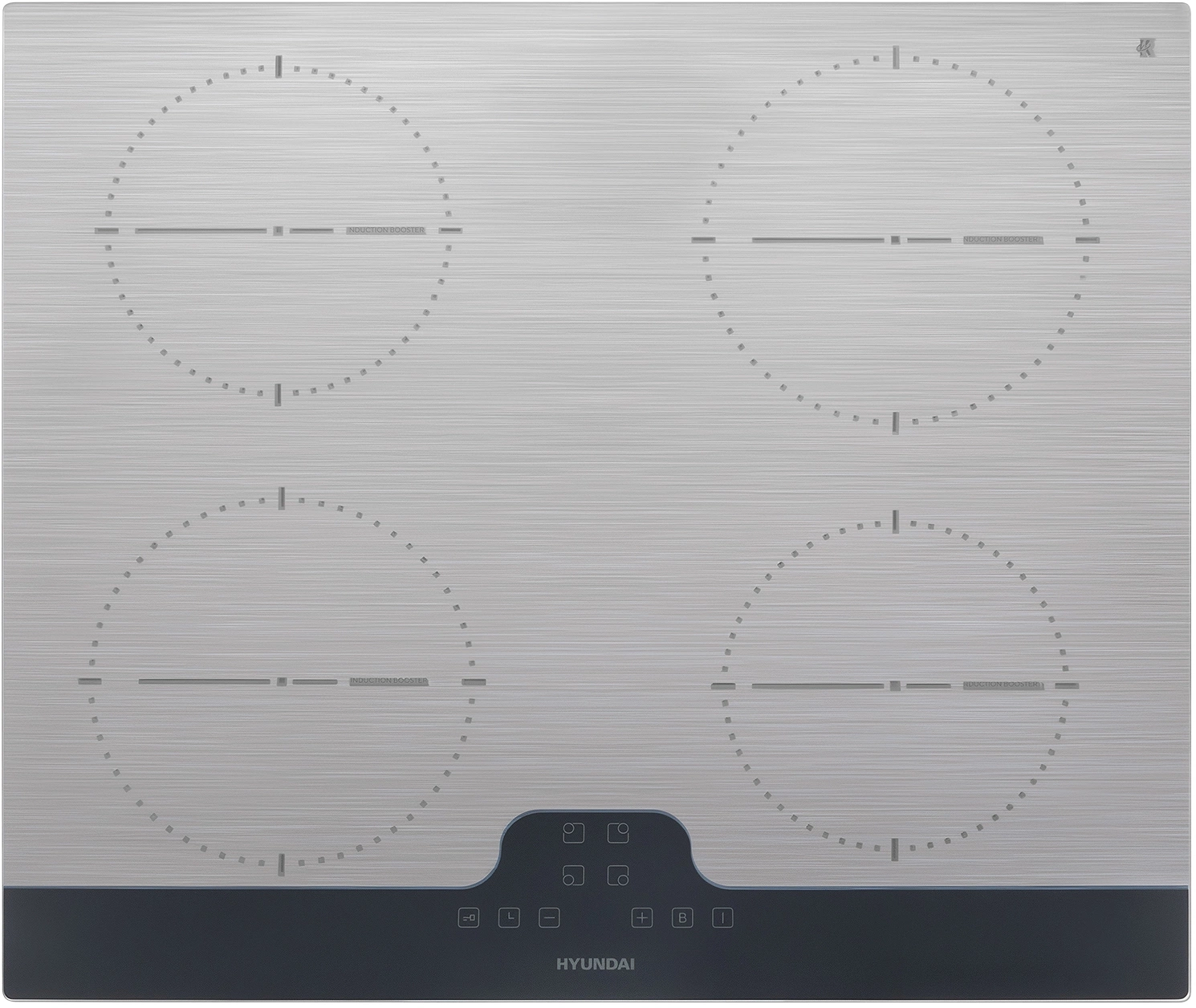 Индукционная варочная поверхность Hyundai HHI 6772 GR серебристый