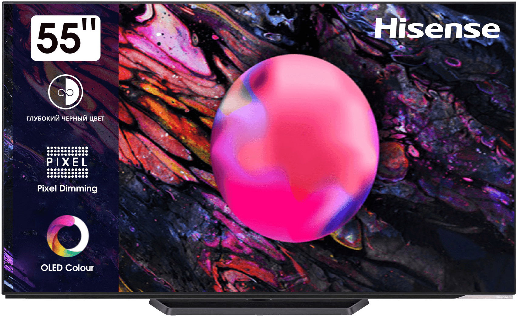 Телевизор OLED Hisense 55" 55A85K черный 4K Ultra HD