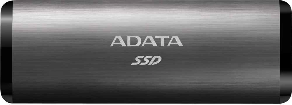 Накопитель SSD A-Data USB-C 2Tb ASE760-2TU32G2-CTI SE760 1.8" серый