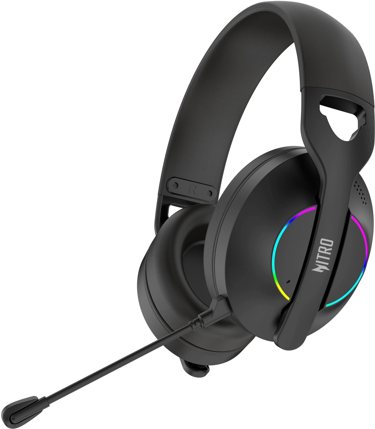 Наушники с микрофоном Acer Nitro OHR400 черный 1м мониторные BT/Radio/3.5mm оголовье (ZL.HDSEE.00G)