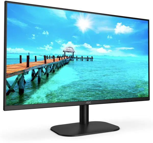 Монитор AOC 23.8" 24B2XD черный IPS LED 16:9 DVI матовая 250cd 178гр/178гр 1920x1080 75Hz VGA FHD 2.75кг