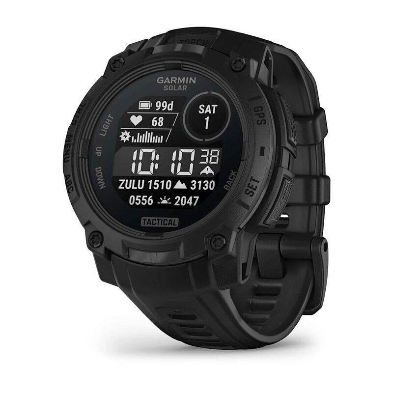 Часы Garmin Instinct 3 45mm Solar Tactical Black 010-02934-50 