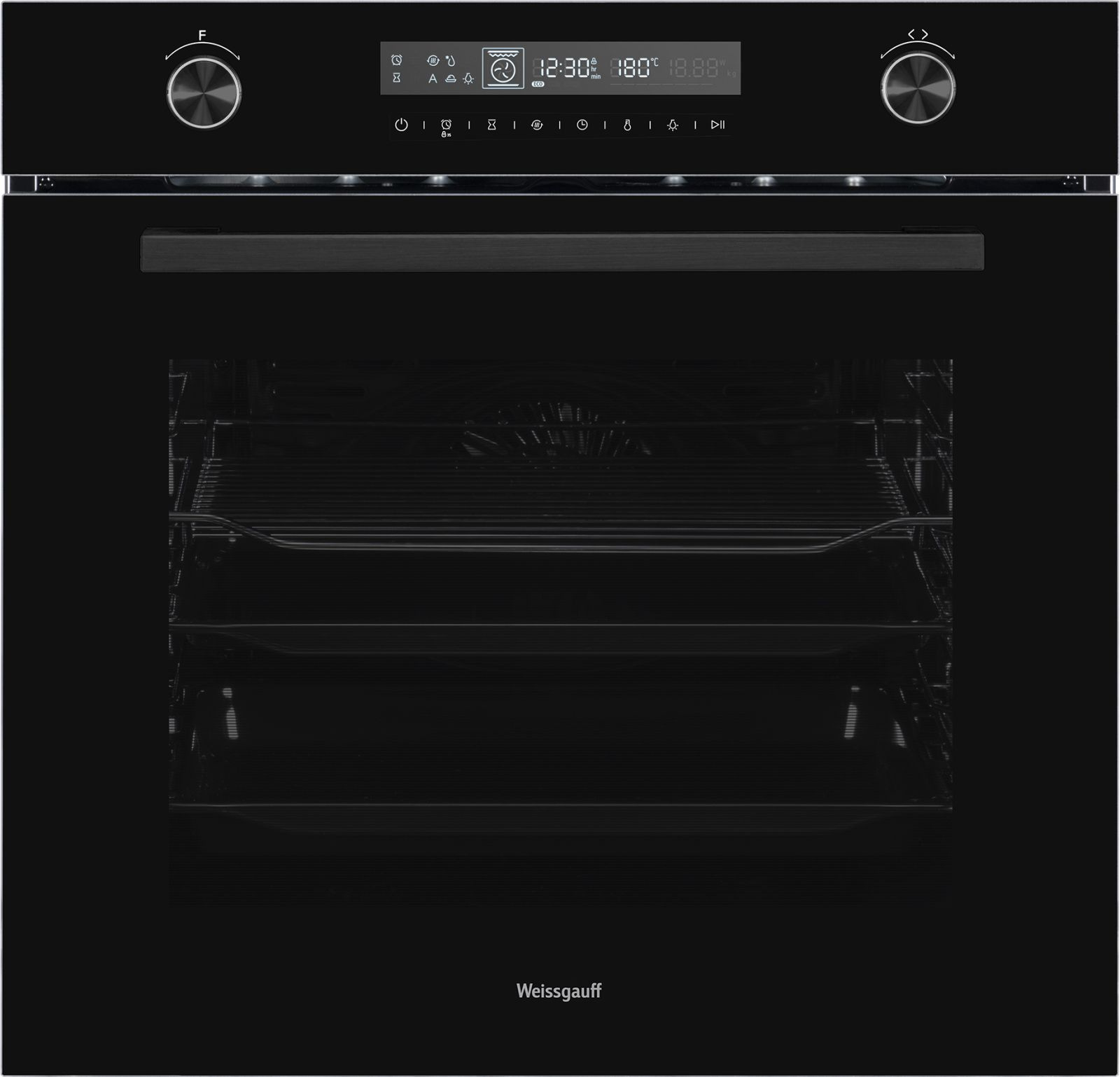 Духовой шкаф Электрический Weissgauff EOM 751 PDB Black Edition черный