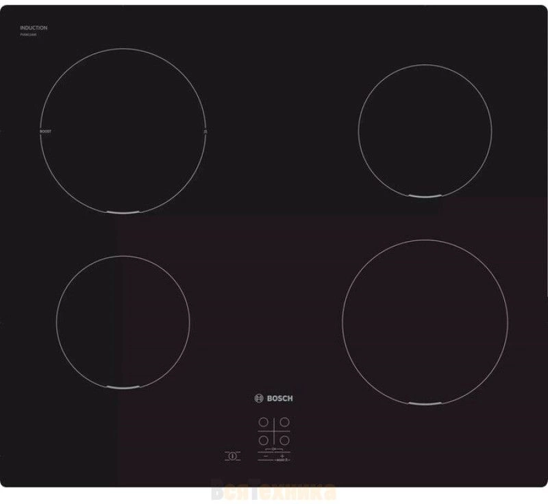 Индукционная варочная поверхность Bosch PUG611AA5D черный