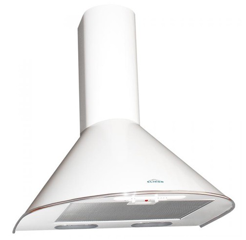 Вытяжка каминная Elikor Эпсилон 60П-430-П3Л белый/серебро управление: ползунковое (1 мотор)