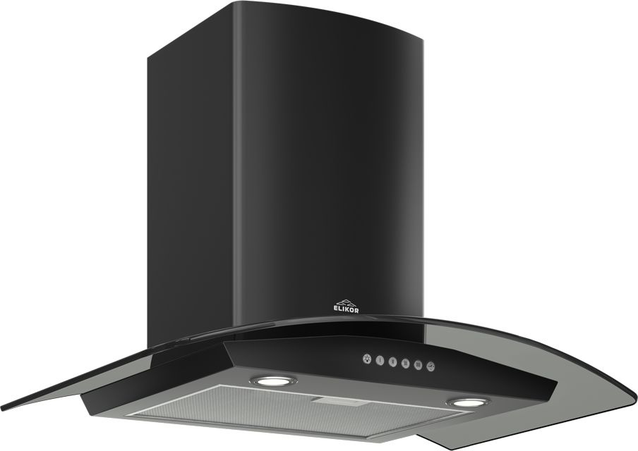 Вытяжка каминная Elikor Аметист S4 60П-700-Э4Д черный управление: кнопочное (1 мотор)