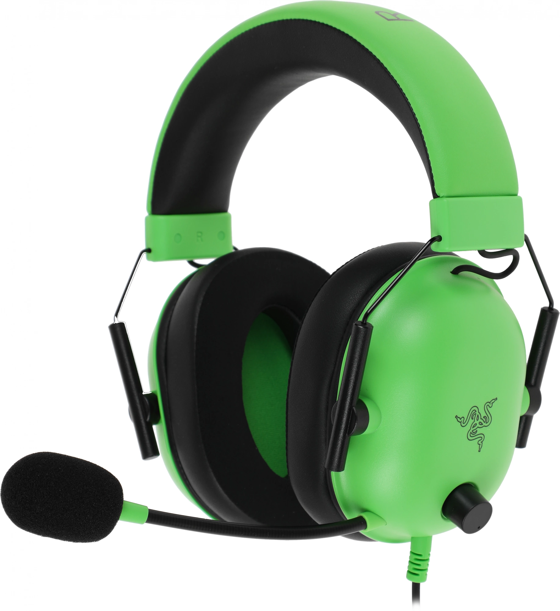 Наушники с микрофоном Razer Blackshark V2 X зеленый 1.3м мониторные оголовье (RZ04-03240600-R3M1)