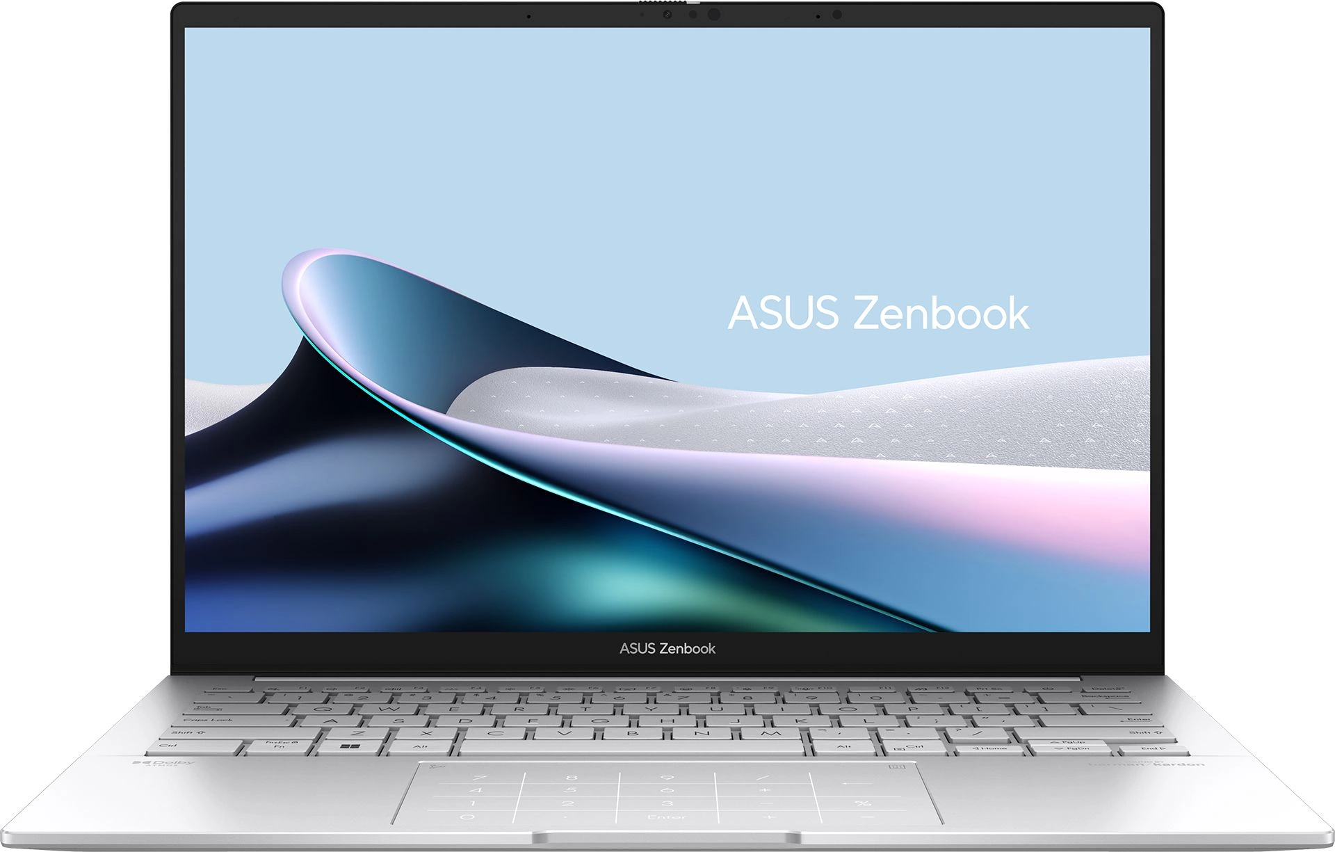 Ноутбук Asus Zenbook 14 UX3405CA-PP477 Core Ultra 9 285H 32Gb SSD512Gb Intel Arc 140T 14" OLED 3K (2880x1800) без ОС silver WiFi BT Cam Bag (90NB14W2-M00N00)