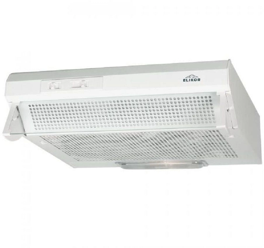 Вытяжка козырьковая Elikor Призма 50П-290-П3Л белый управление: ползунковое (1 мотор)