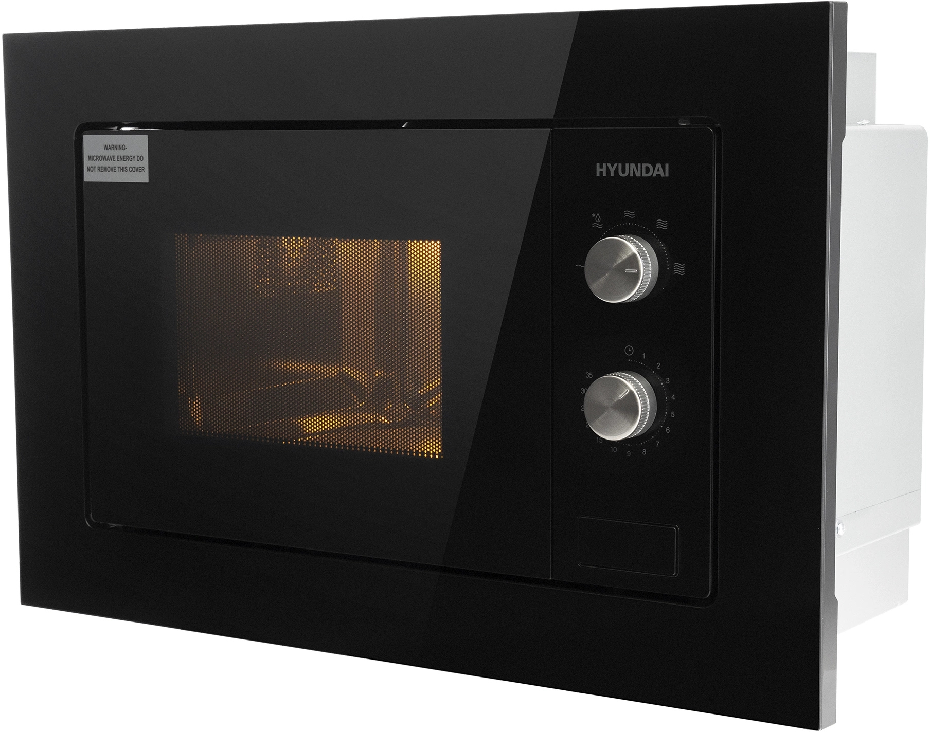 Микроволновая печь Hyundai HBW 2030S BG 20л. 800Вт черный (встраиваемая)