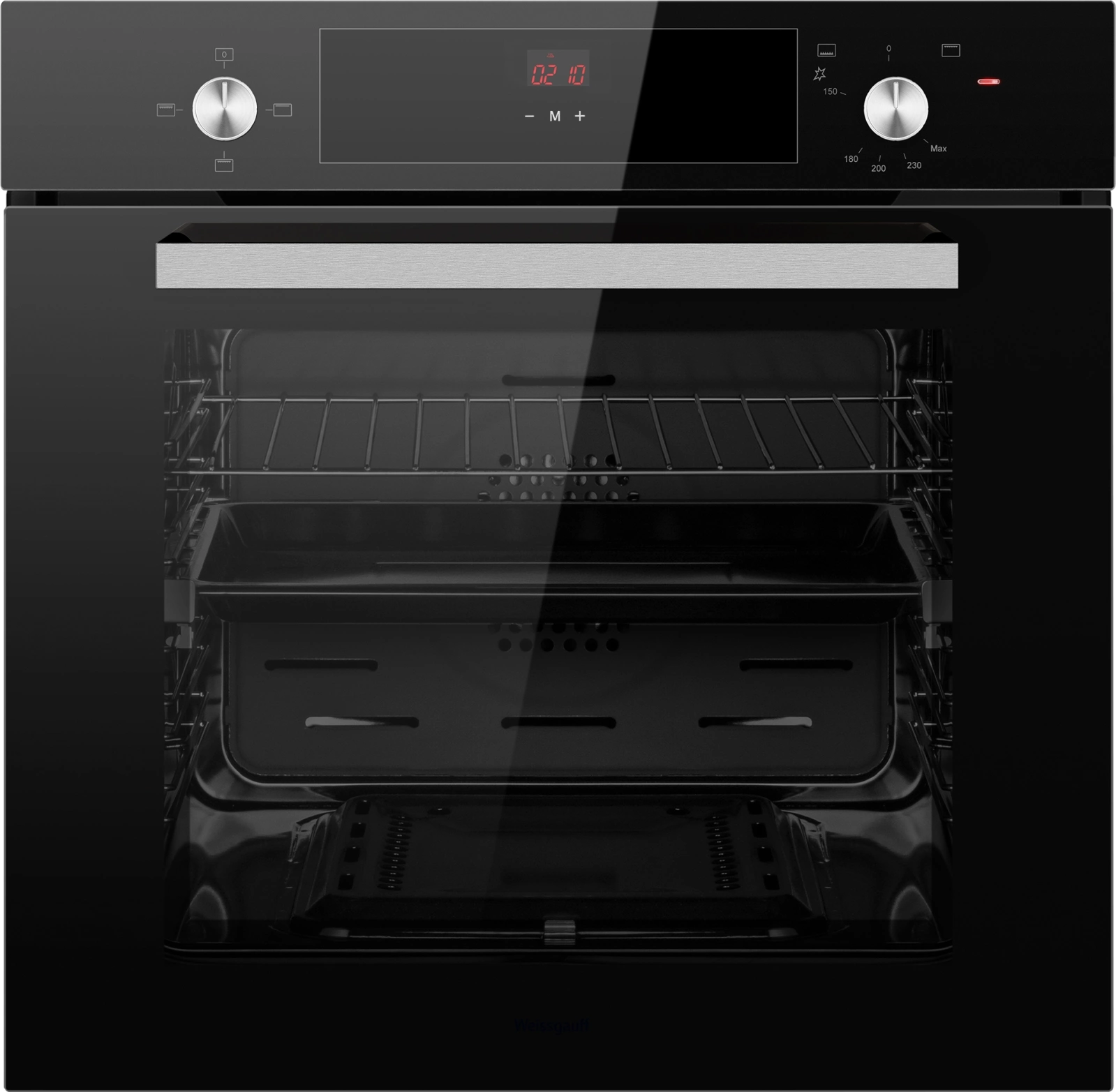 Духовой шкаф Газовый Weissgauff WGO 706 D черное стекло